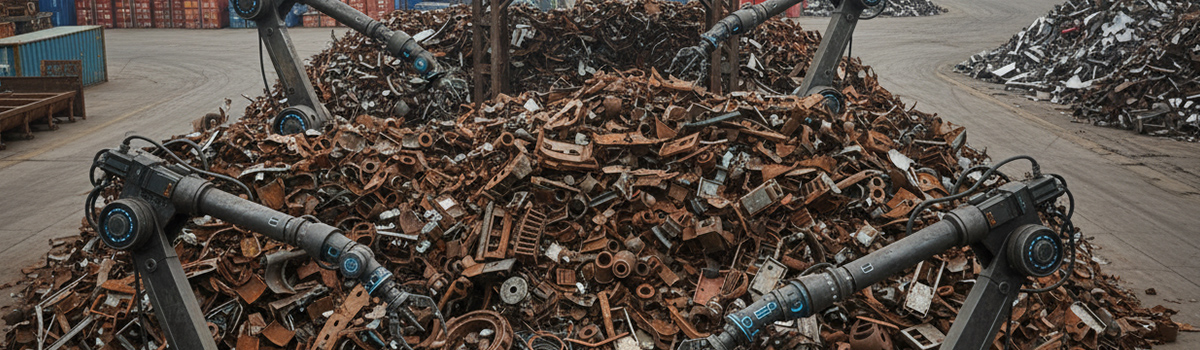 تأثیر نوآوری و تکنولوژی در صنعت ضایعات فلز استفاده از رباتها و هوش مصنوعی در تفکیک ضایعات